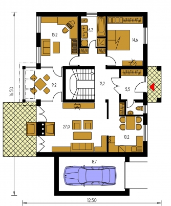 Plan de sol du rez-de-chaussée - EXCLUSIV 230
